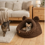 Kukaňa Golden Dog pre psa a mačku – 36 x 38 x 28 cm, hnedá